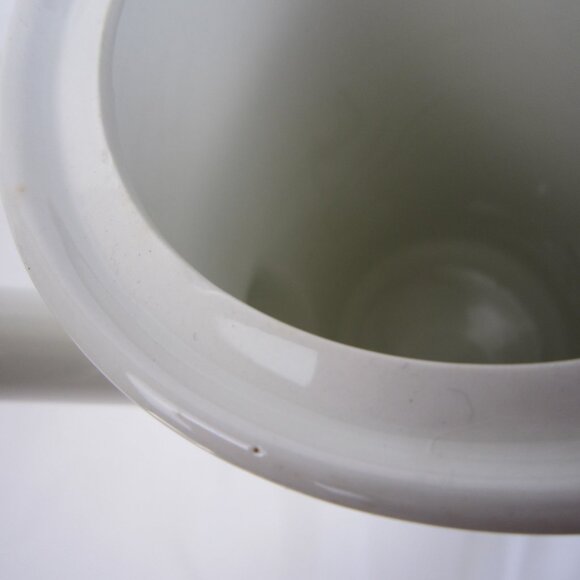 Grindley Manitou Mod Black White Coffee Tea Pot Flower Pattern - Ironstone - Picture 8 of 10